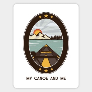 My Canoe and Me Magnet